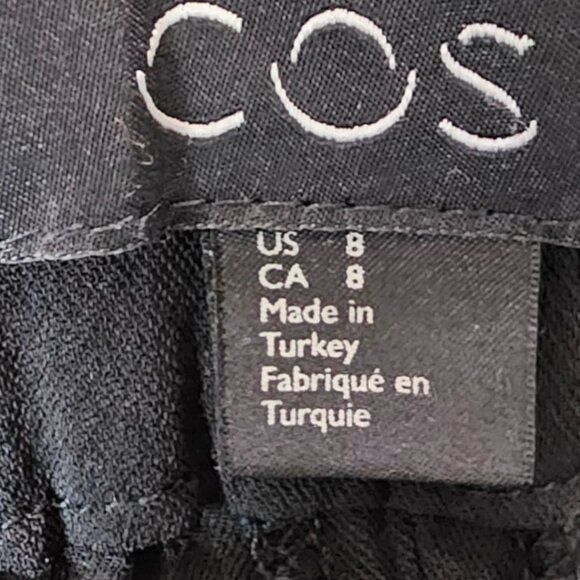 COS Womens‎ 8 Black Rayon Lightweight Jogger Pants - Picture 2 of 14